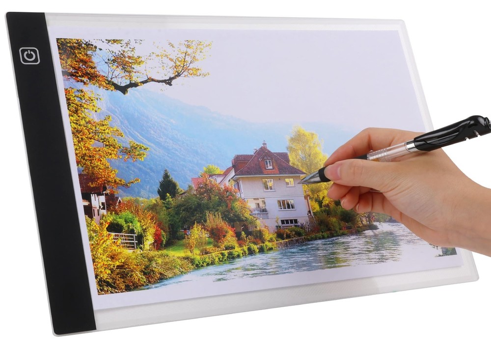 A5 LED Light Box Adjustable Light Table Board Tracing Light for Drawing