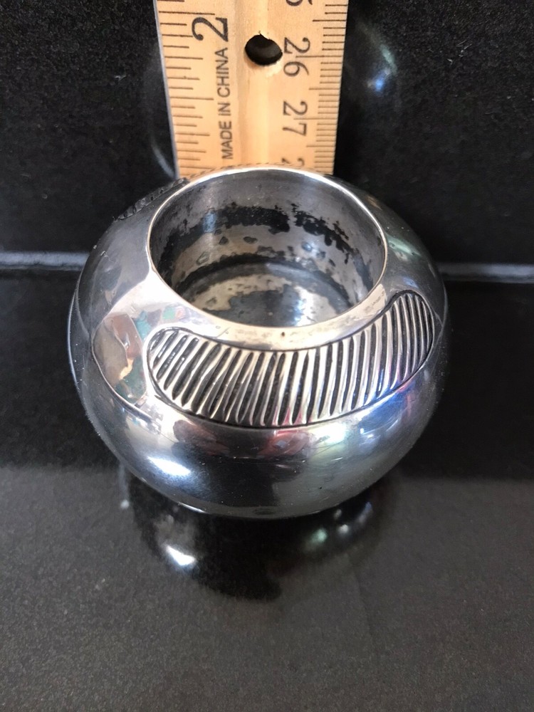 Antique Sterling Silver Match Strike Holder