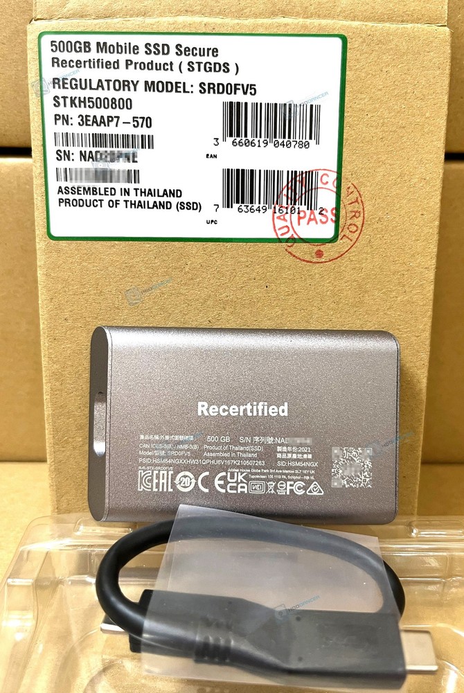 Seagate LaCie STKH500800 500GB Mobile SSD USB-C External Solid State Drive