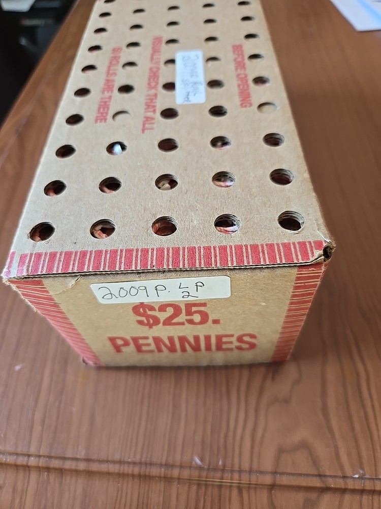 2009 Rail Spiltter Lincoln Cent  50 Roll Box P Mint Unopened