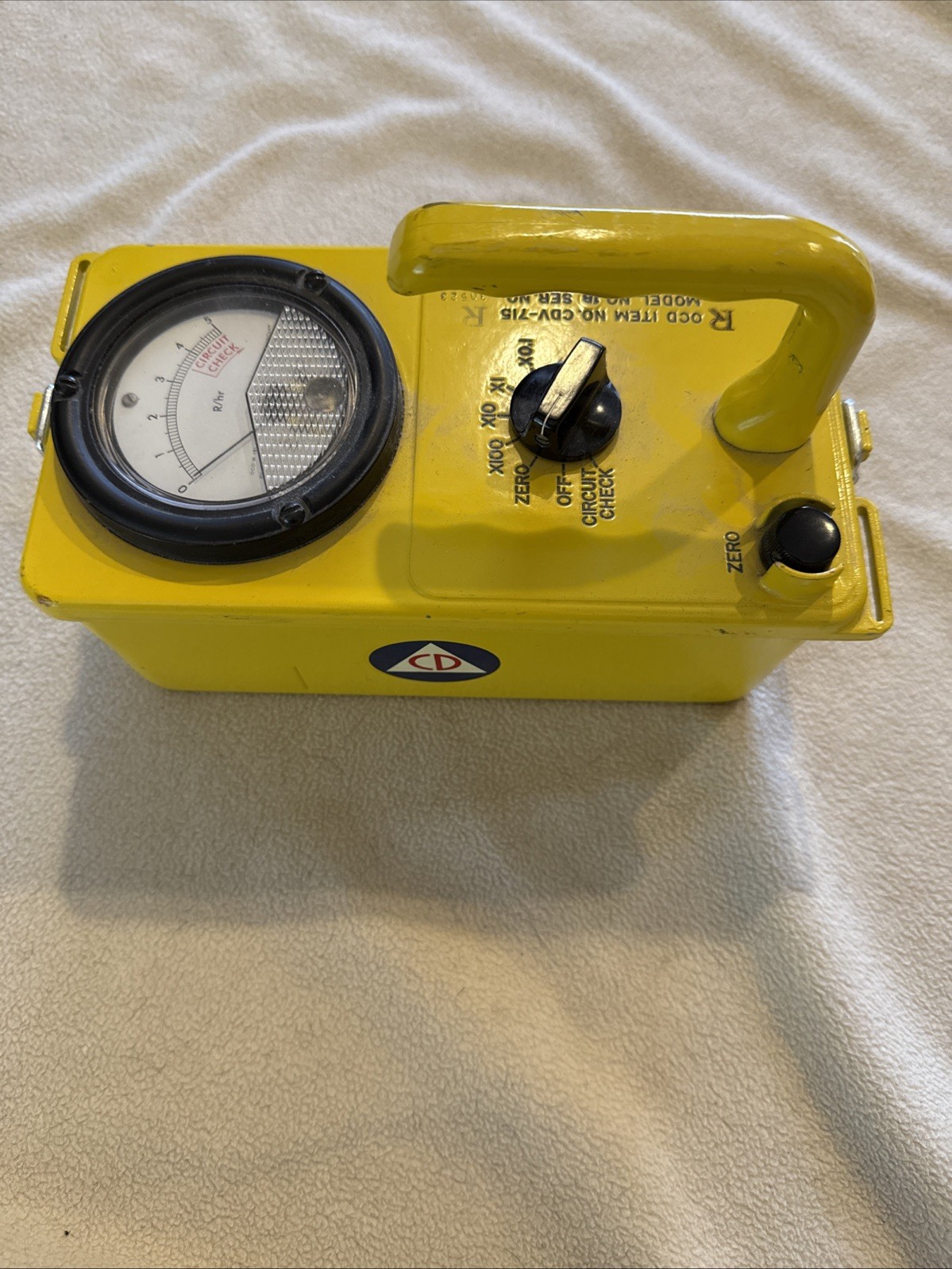 VTG Victoreen CDV-715 Model 1A Geiger Counter Civil Defense ~ Cold War /untested