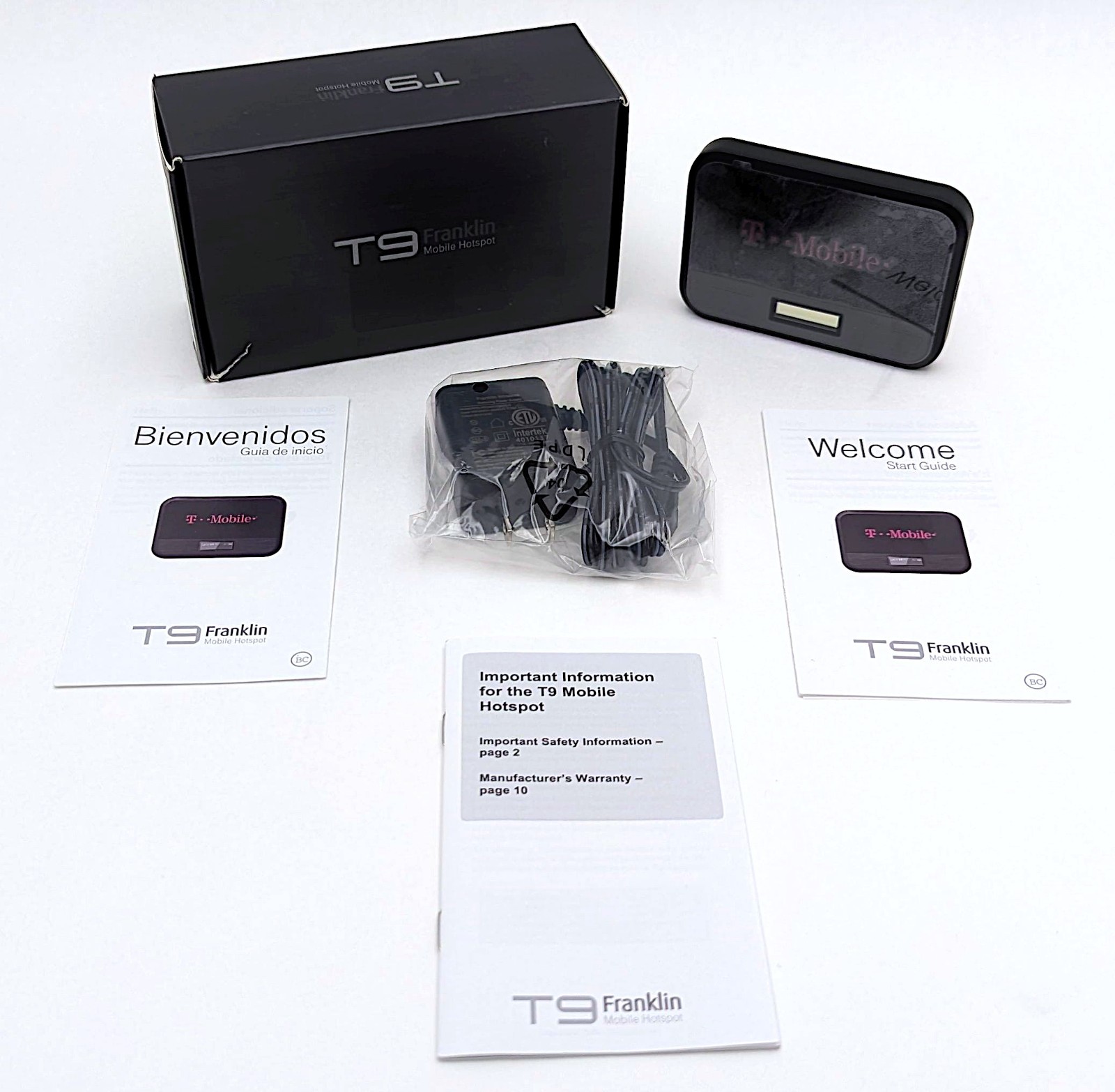 Franklin T9 RT717 T-Mobile 4G LTE Mobile Broadband WiFi Hotspot Modem Black NOB