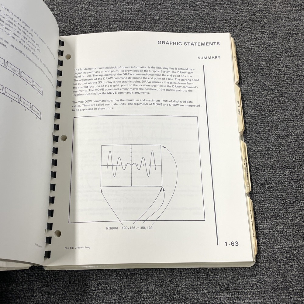 Tektronix Plot 50 Introduction Graphic Programming In Basic 070-2059-00 ~ 1975