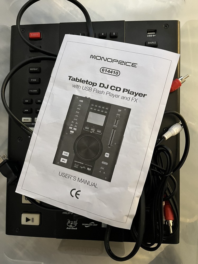 Monoprice Tabletop DJ CD Player