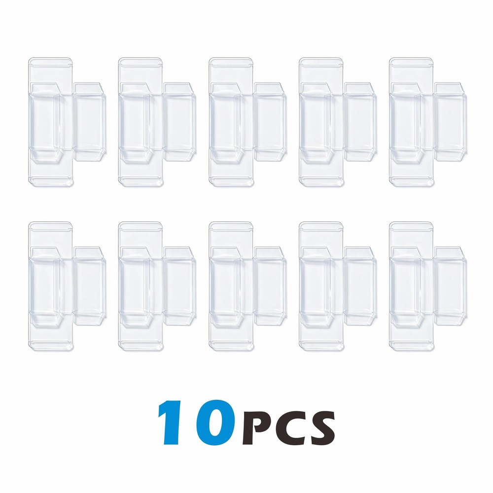 10PCS Plastic Protector Case For Booster Bundle/Build & Battle Foldable Clear...