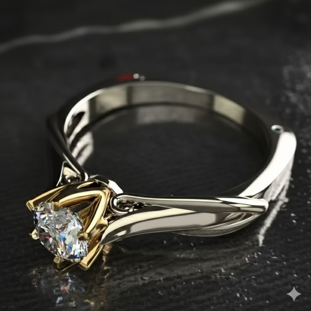 Real 925 Sterling Silver Solid for Women Moissanite Ring Wedding Engage