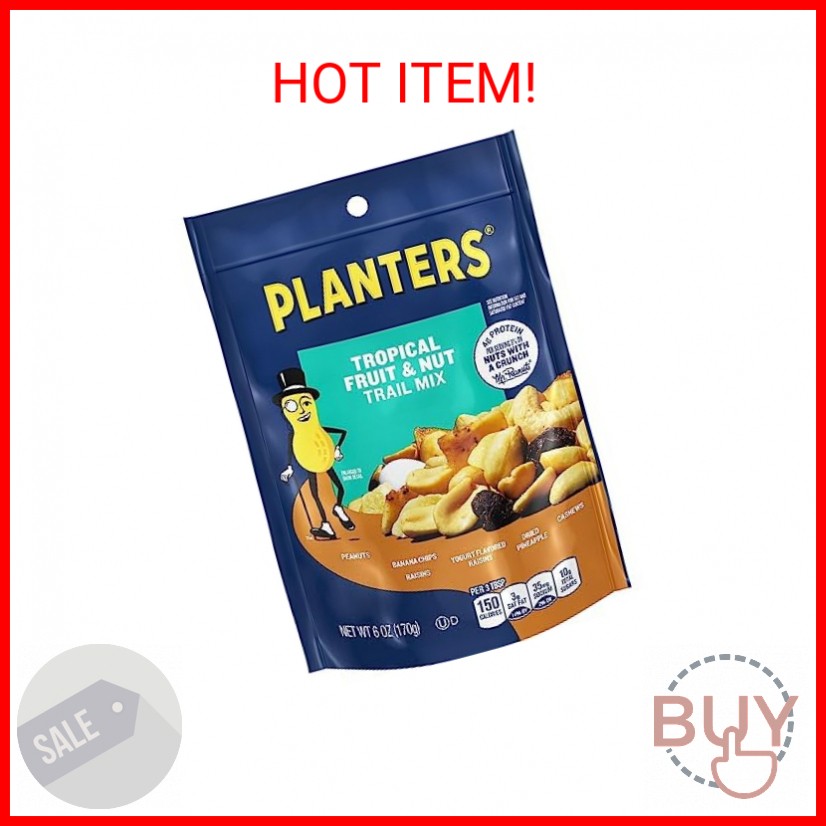 Planters Tropical Fruit & Nuts, Trail Mix, 6 Oz