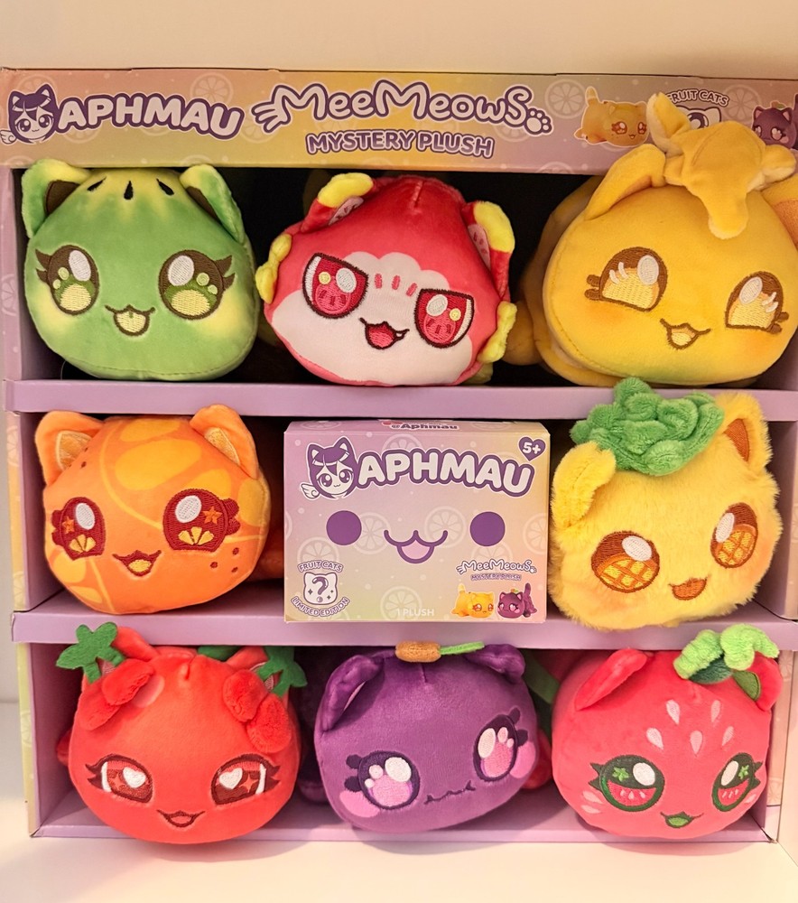 Aphmau MeeMeows 6" Mystery Plush Fruit Cats Limited Edition - YOU PICK