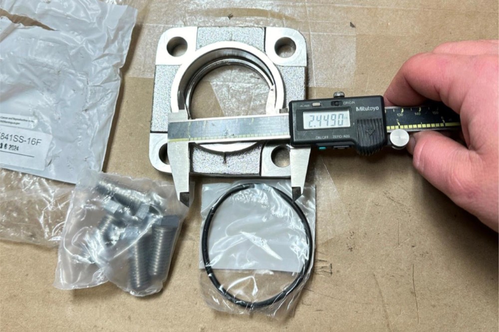 Marshall Socket Weld 2" Type A Excela Adapter Flange Stainless w/ 4 Bolt & ORing