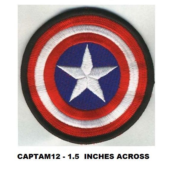 CAPTAIN AMERICA SHIELD 1.5 INCH PATCH - CAPTAM12