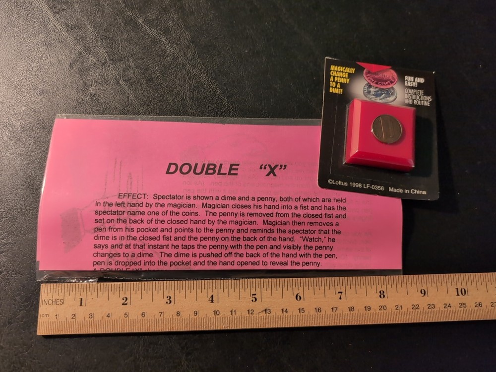 DOUBLE X - Magic Trick Includes a Quality Shim Penny