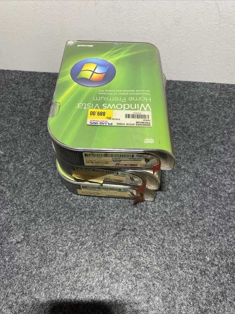 Microsoft Windows Vista Home Premium & Basic Software W/ Case&DVD Y01