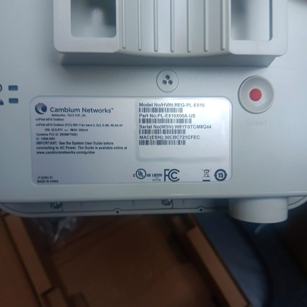 Cambium Networks cnPilot e510 Outdoor Wireless Access Point # REG-PL-E510