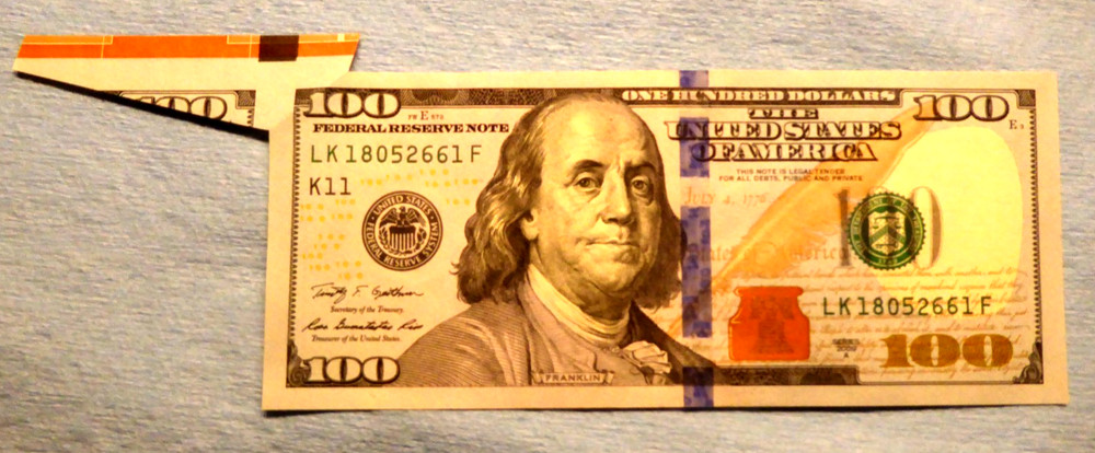 2009A $100 FRN CUTTING ERROR. Got from withdrawal into protected sleeve