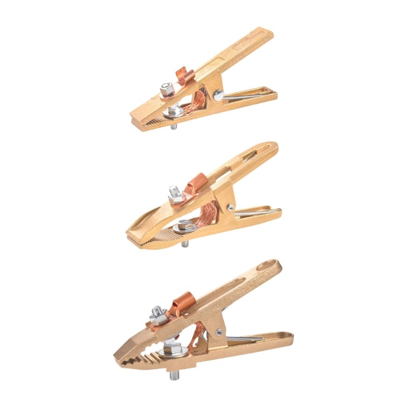 Professional Ground Clamps Thickened Copper Construction For Stable Current