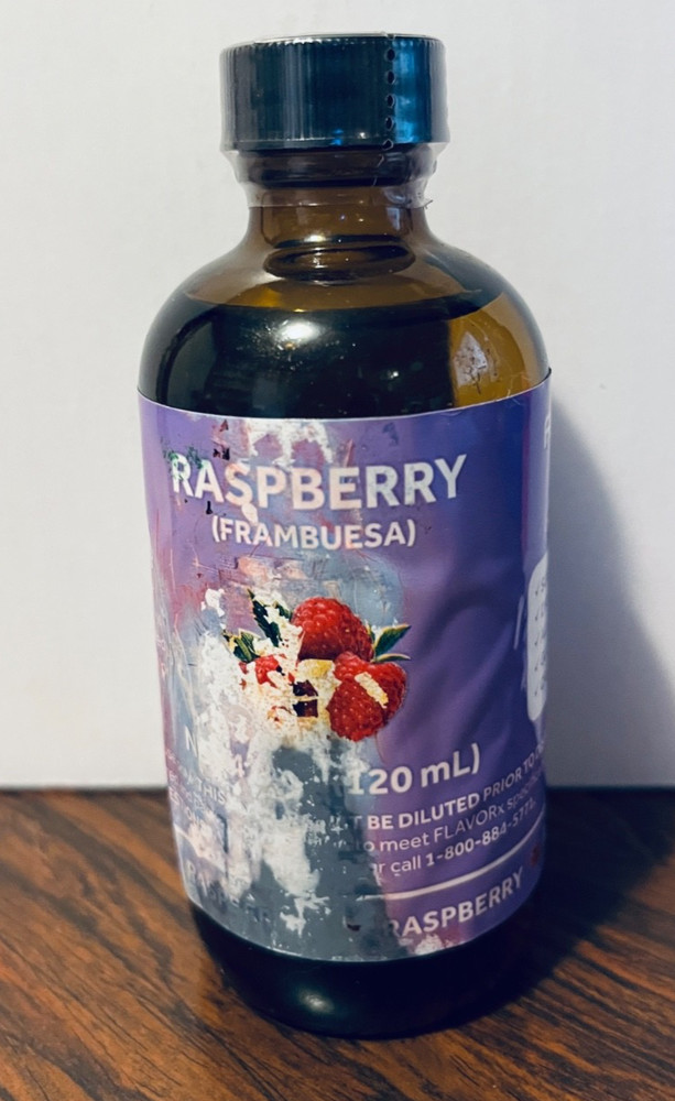 FlavorX Flavoring Liquid Agent RASPBERRY  Flavor 4 Fl Oz
