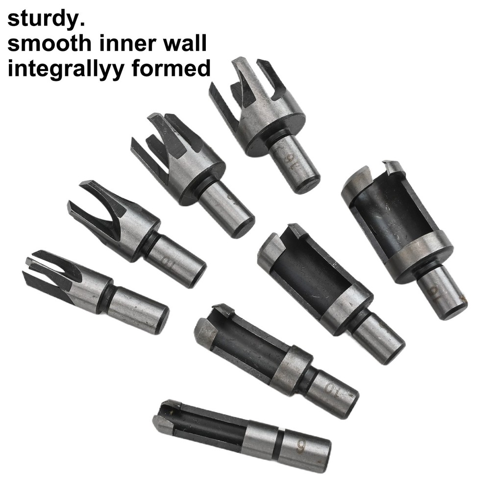 High Performance Round Handle Dowel Drill Bits 8Pcs Set for Woodworking