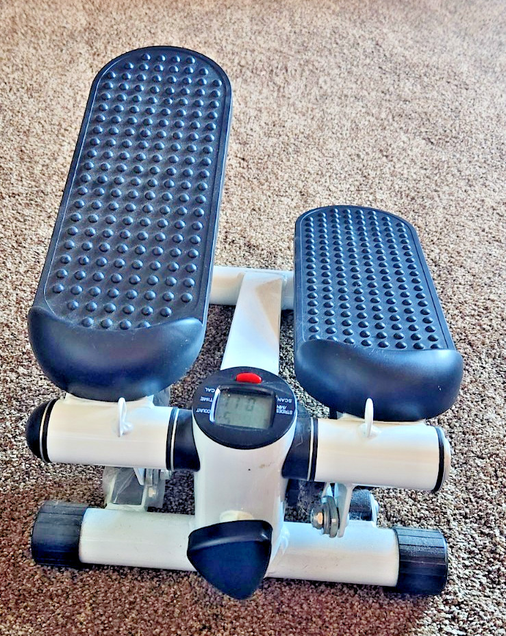 Mini Stepper Exercise Machine With Adjustable Resistance And Digital Reps/Cal.
