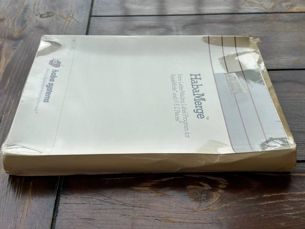 HabaMerge software, Form Lette/mailing Label Program for AppleWorks Macintosh