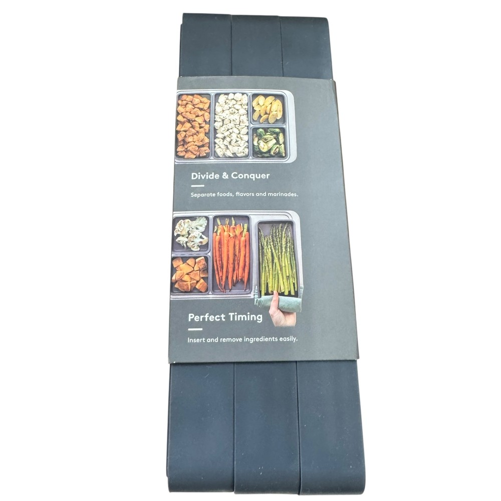 Prepd Cheat Sheets Modular Silicone Sheet Pan Dividers - 4 Piece Set Gray