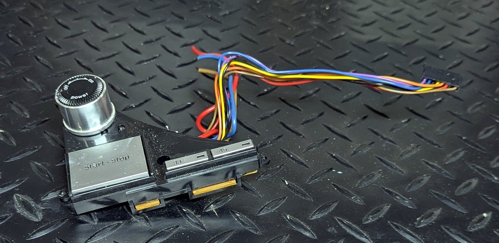 OEM power switch, start/stop, & speed selection from Technics SL-1200 M3D