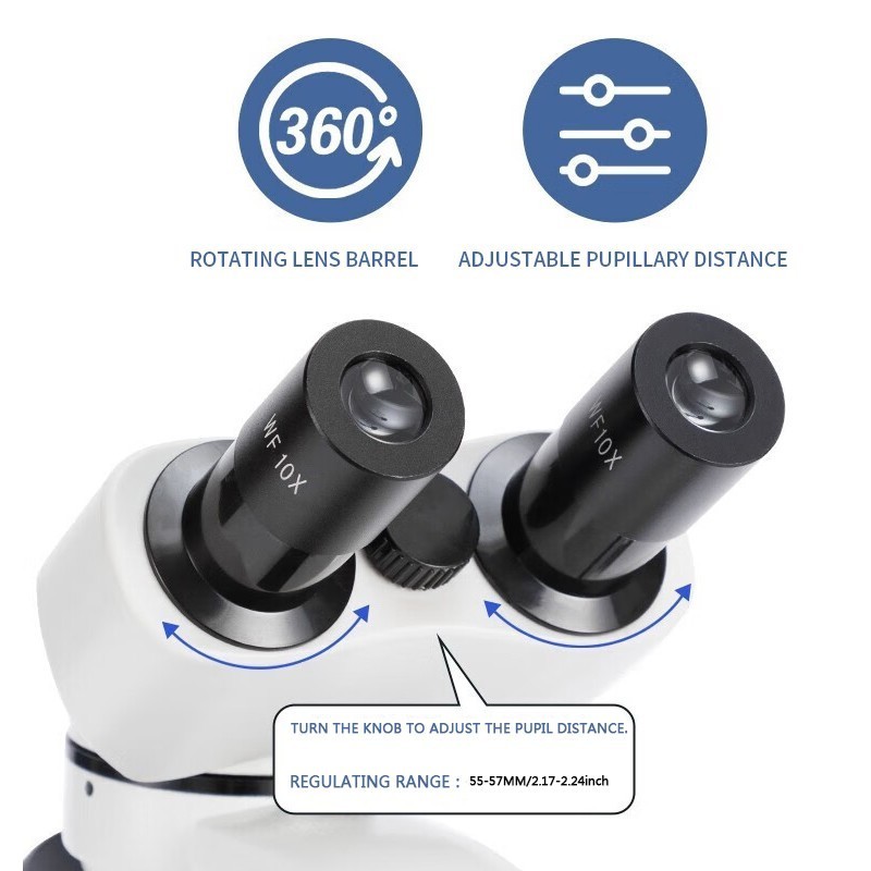 omg Scope B120C 40X-2000X LED Lab Binocular Compound Microscope with 3D-StageEle