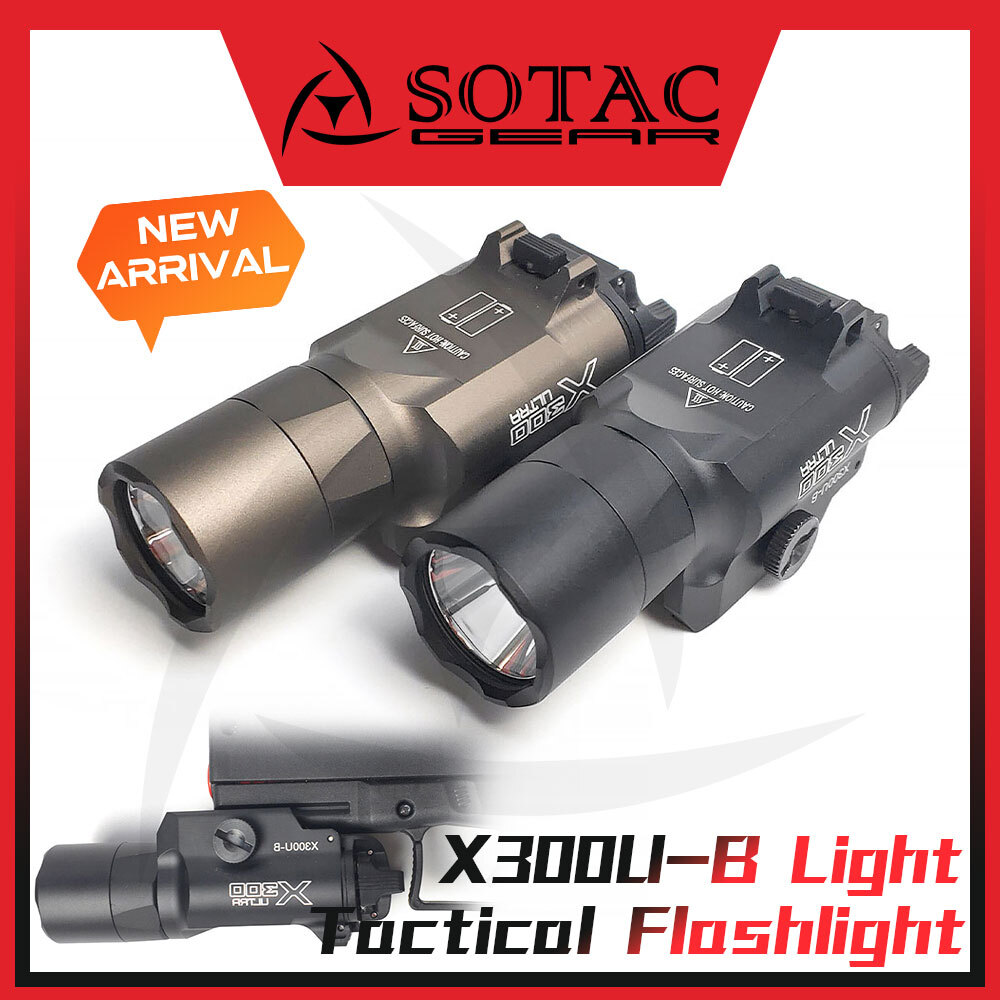 Metal Tactical X300U-B Weaponlight Rifle Hunting Flashlight Fit 20mm Rail SOTAC