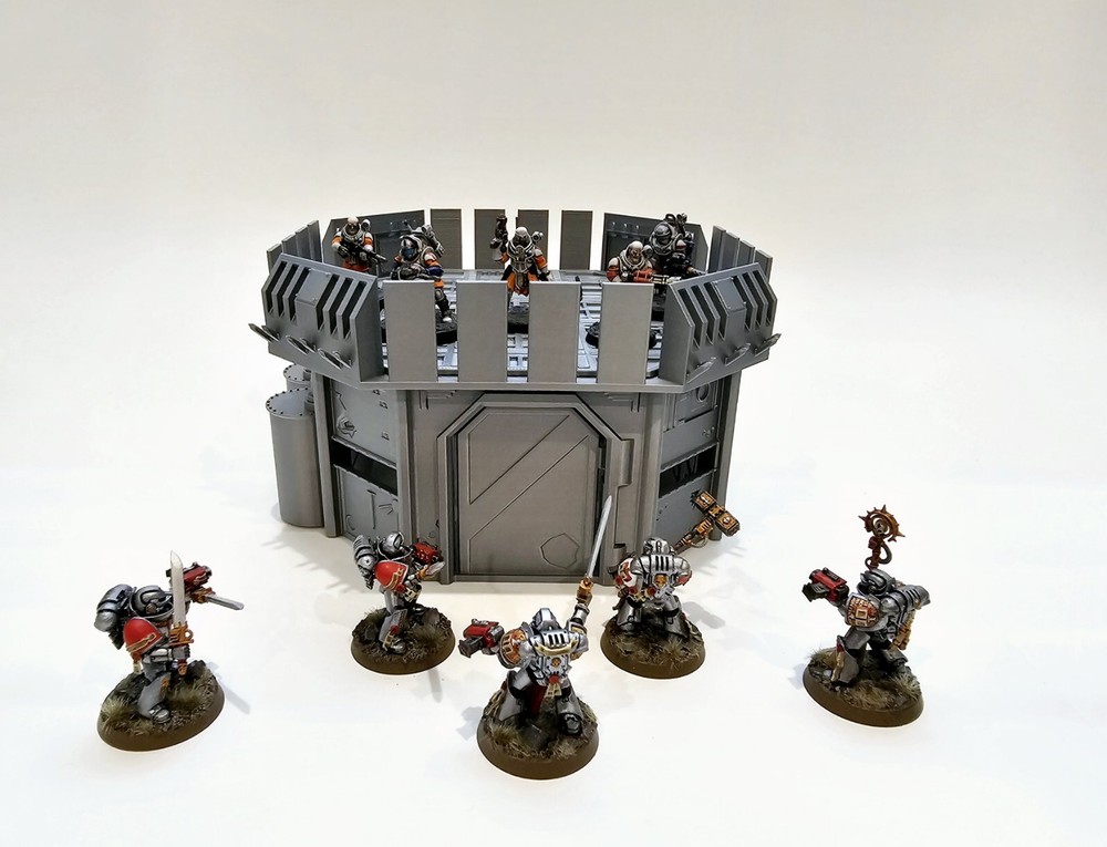 3d Printed Terrain. Forward Command Outpost Great For Warhammer 40K Or Kill Team