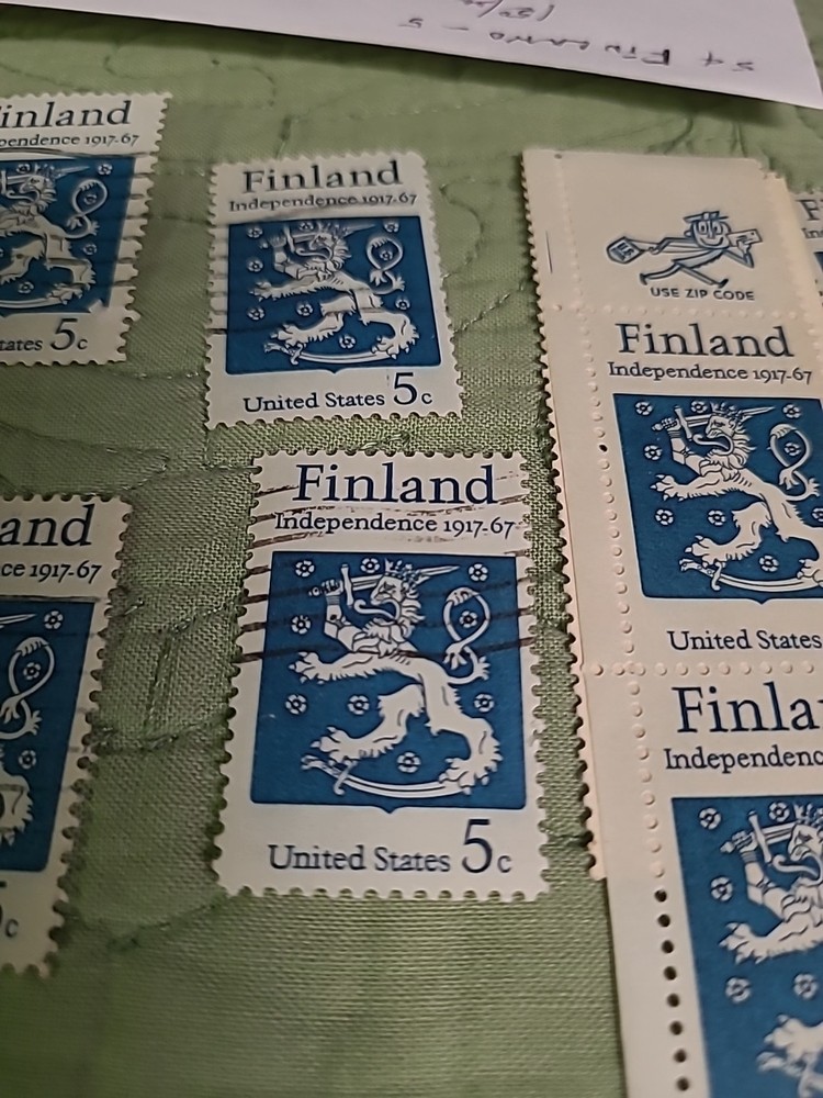 12 Stamps Finland (ENVELOPE 29)
