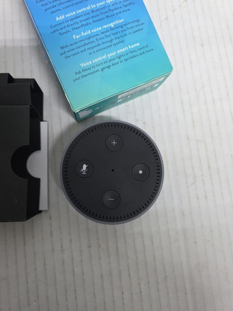 New Amazon Echo Dot (2nd Generation) Smart Speaker - Black Missing Cable (D7)