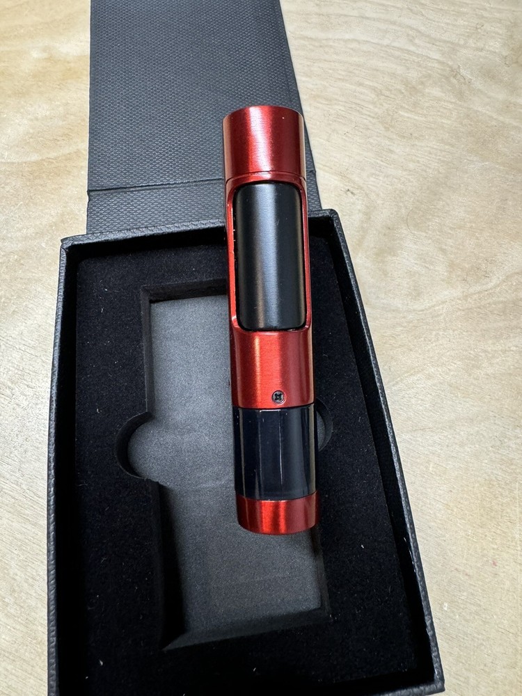 Jetline Mongoose Triple Flame Torch Cigar Lighter - Red - New