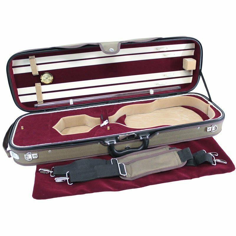 Violin Hard Case, Koda 4/4 Size Professional Rectangular Light Weight Wooden ...