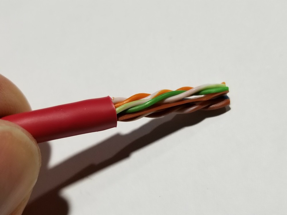 Commscope CS34R 23/4P Cat6 U/UTP WebTrak Riser Network Ethernet Cable Red /100ft