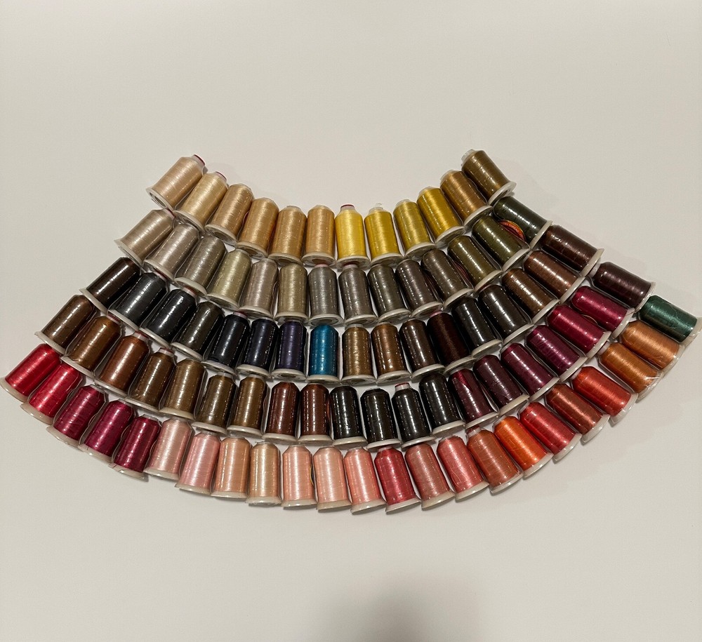 86 Spools Multi Colors Polyester Embroidery Machine Thread