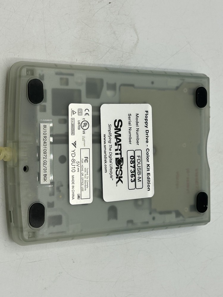 SmartDisk USB iMac 1.44 Floppy Drive FDUSB-M for Macintosh or PC