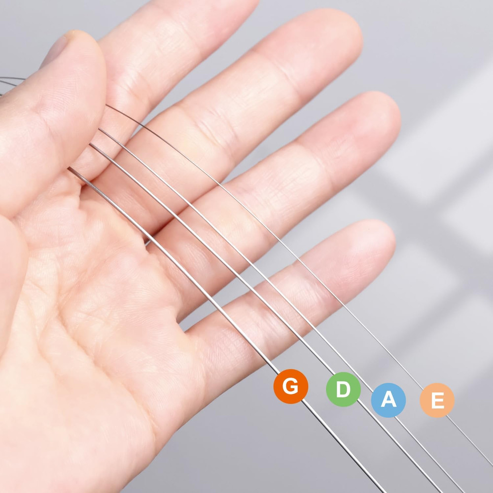 2 Sets Violin Strings Full Set (G-D-A-E), Universal Violin Strings with Nickel-P