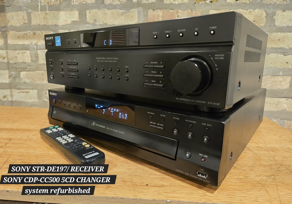 sony cd / usb stereo system with remote Serviced Fully Functional