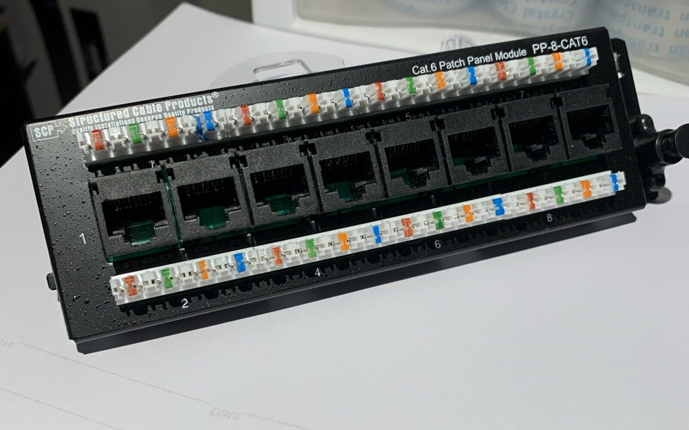 Structured Cable Products Cat.6 Patch Panel Module  PP-8-CAT6