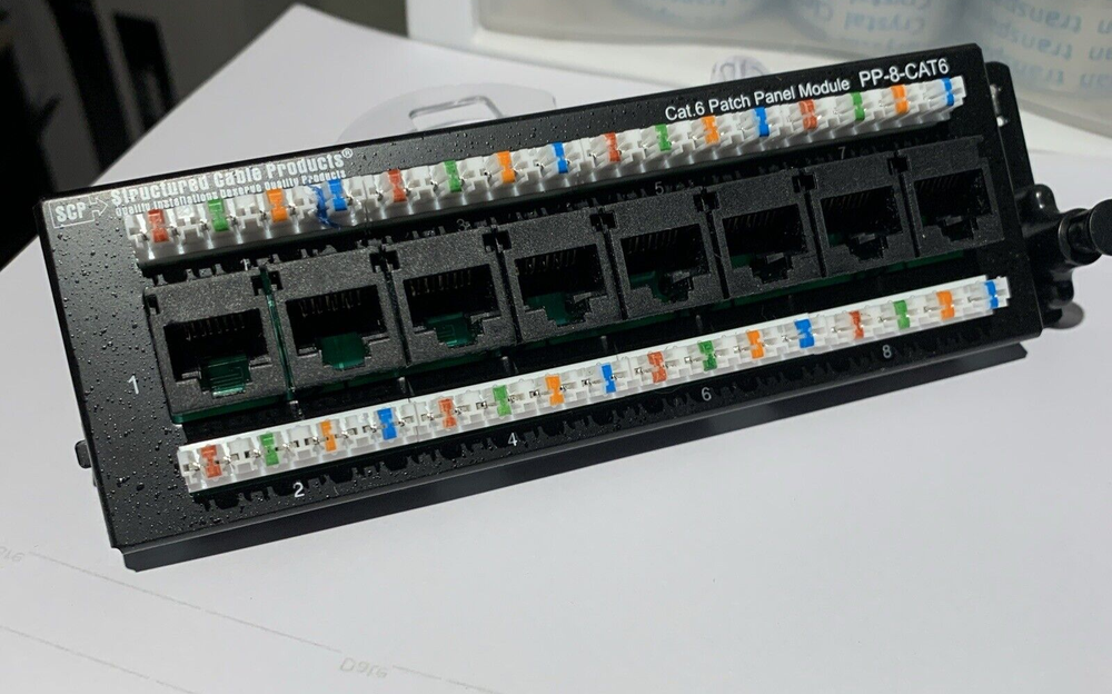 Structured Cable Products Cat.6 Patch Panel Module PP-8-CAT6