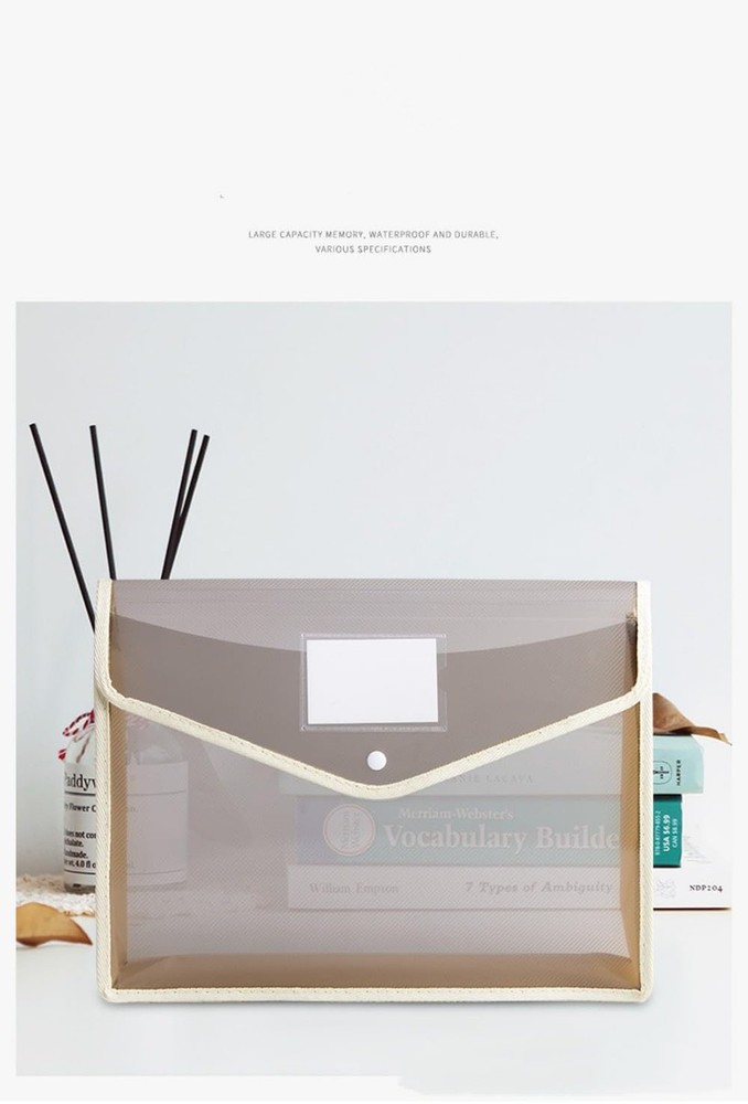 Plastic File Folders Envelope - Expanding File Wallet Organizer Documents Fol...