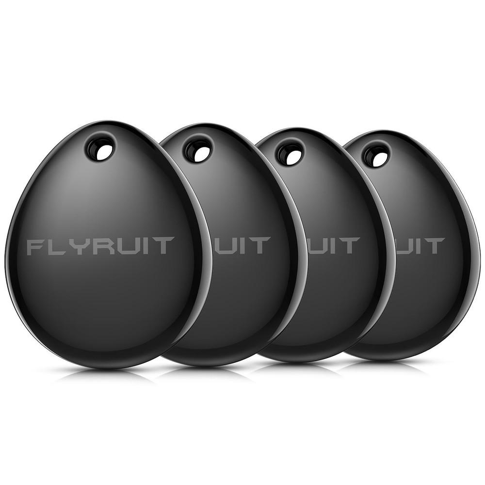 Flyruit Ftag02w 4-Pack Bluetooth Tracker Apple Find My Mfi Certified