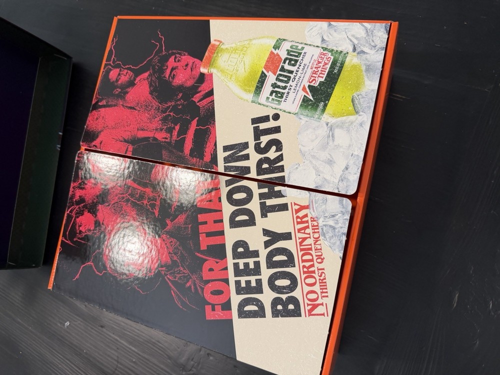 Stranger Things X Gatorade LE Upside Down Capsule Box Only For Display