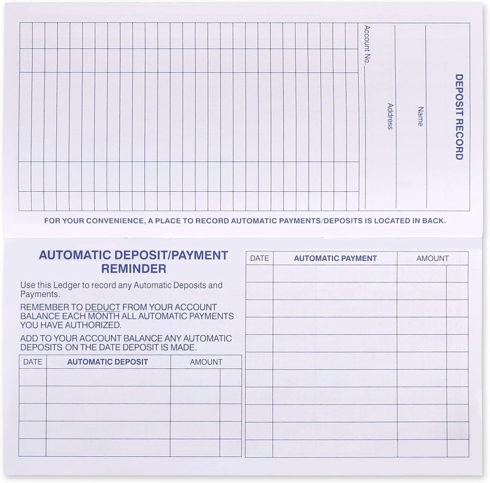 24 PCS Check Registers for Personal Checkbook, Easy to Read Checkbook...