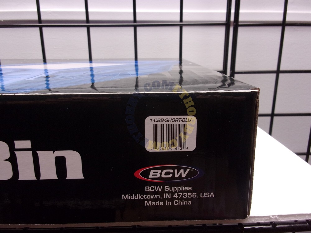BCW Short Comic Book Storage Plastic Bin Stackable Box Heavy Duty New - BLUE