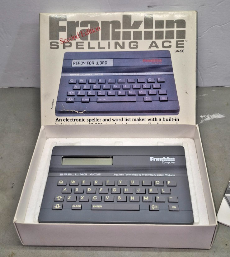 Franklin Spelling Ace Second Edition SA-98 Electronic Speller MINT With Box