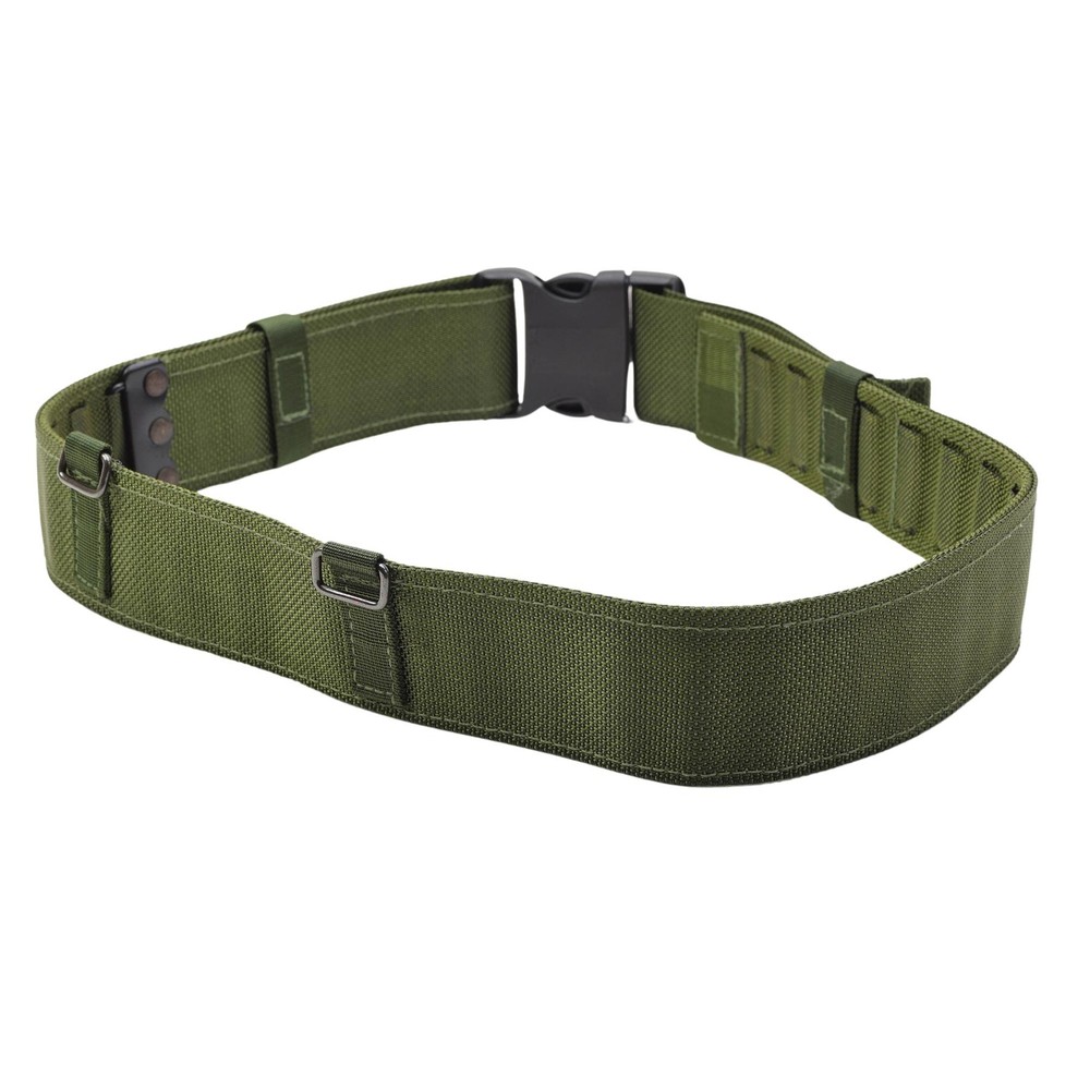 Original Danish army tactical belt olive adjustable field webbing combat NEW
