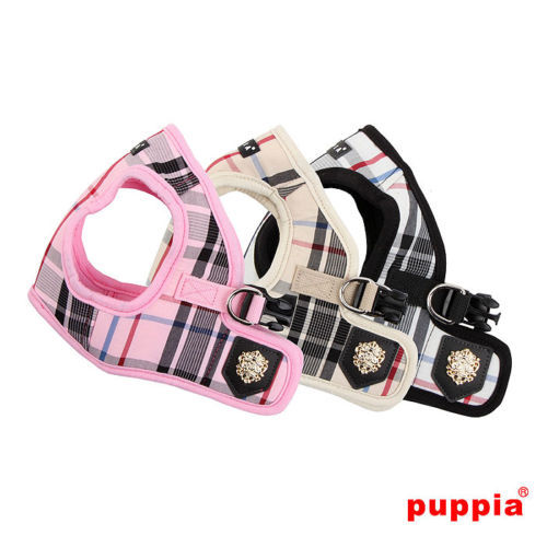 Puppia Dog Harness Vest No Pull Adjustable Junior  Pink Black Beige, XS S M L XL