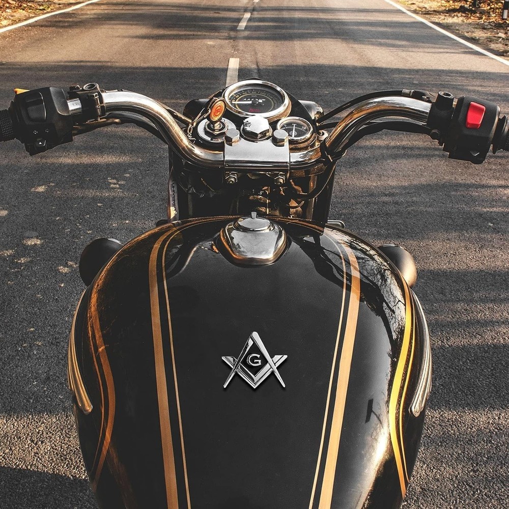 Square and Compasses Car Decal