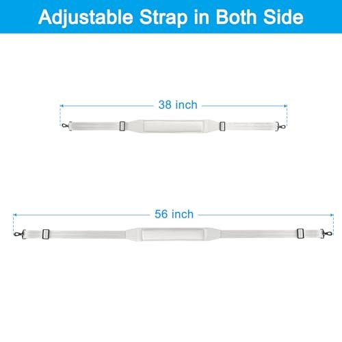 Shoulder Strap,Soft Adjustable Breathable Universal Replacement 59 inch Gray
