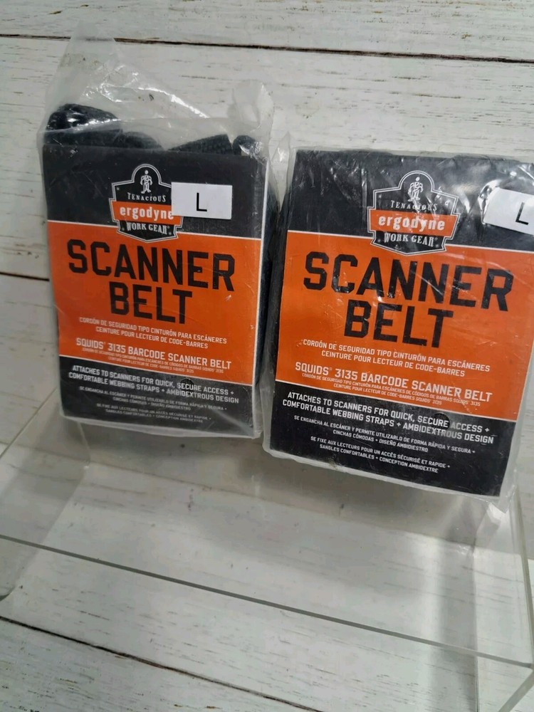 Barcode Scanner Belt with Hook, Includes Carrying Strap for